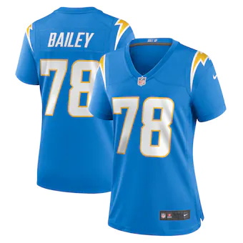 womens nike zack bailey powder blue los angeles chargers pl